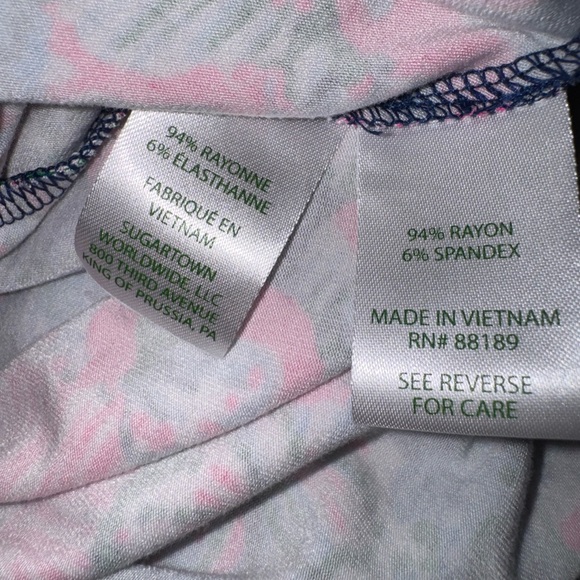 Lilly Pulitzer Auralia Dress, Oyster Bay Navy Shroom With A View print, XS. EUC - Picture 13 of 16